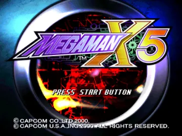 Mega Man X5 (US) screen shot title